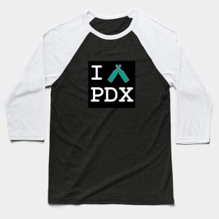 I Heart PDX (Cheers) Baseball T-Shirt